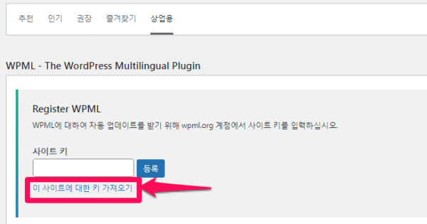 WPML 등록-1