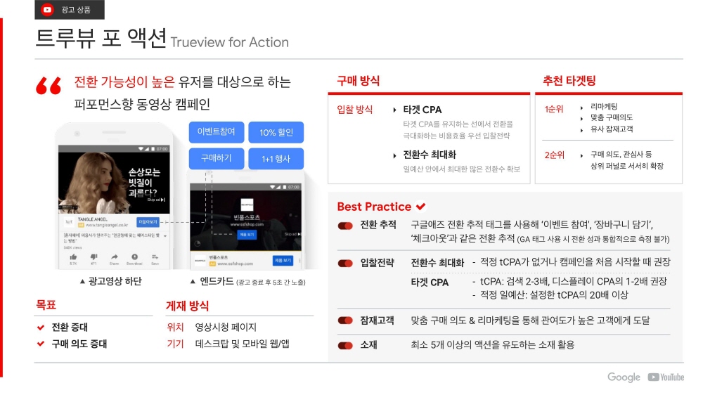 20-YouTube Ads 유튜브 광고 상품 소개_2020Q1-트루뷰 포 액션-trueview for action