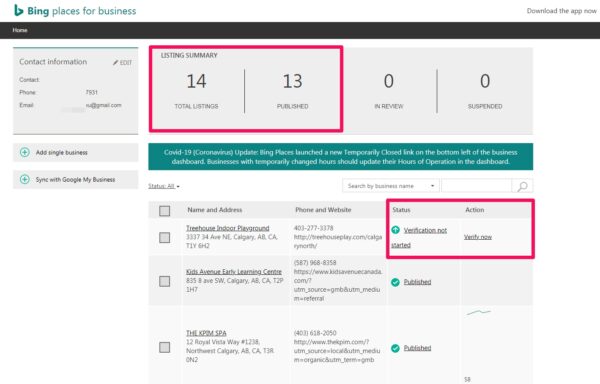 Bing Verification not started-소유권 확인
