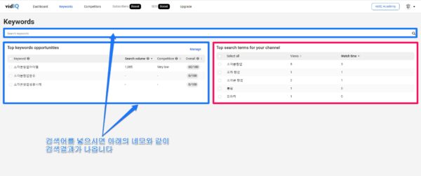 VidIQ Keyword Search-무료-1