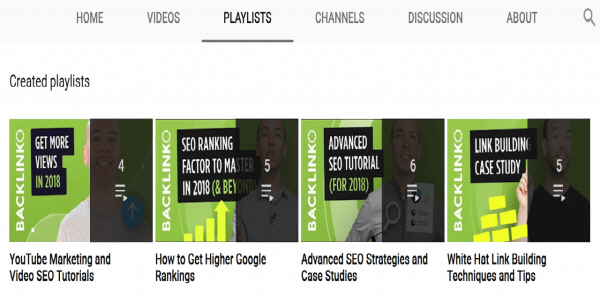 YouTube Video Playlists-Backlinko-8