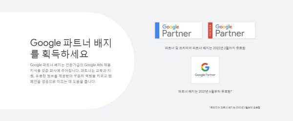 Earn the google partner badge