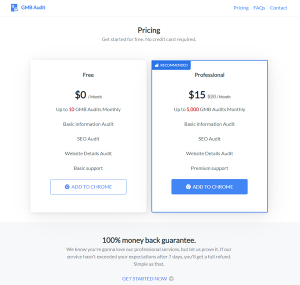 GMB audit-pricing