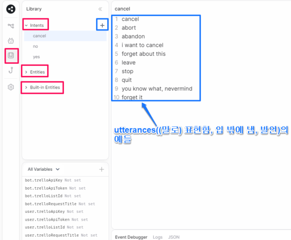 botpress-library-intent-entitie