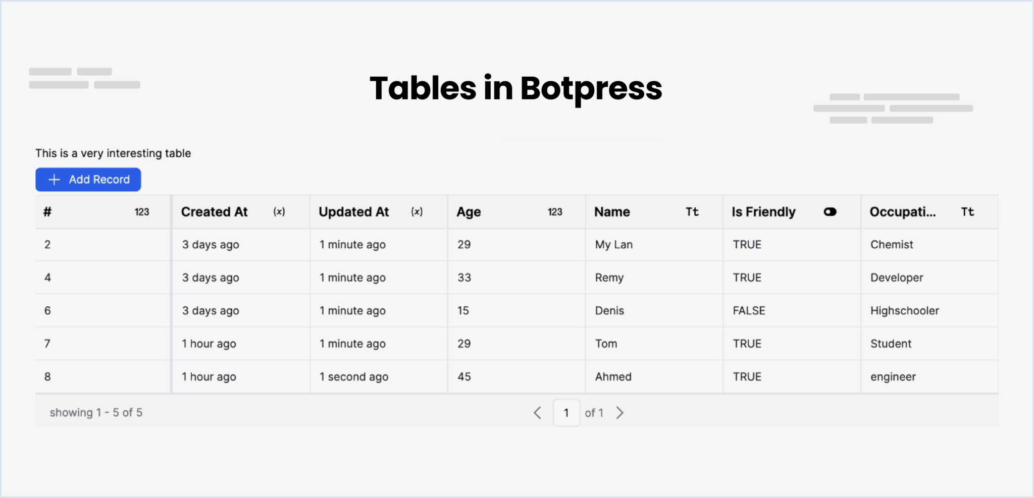 botpress-테이블-table