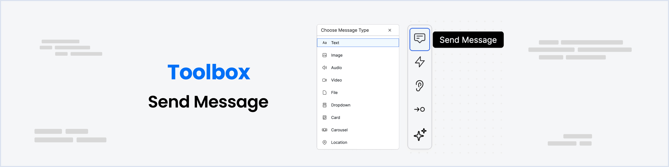 Botpress Docs-Toolbox 중-1-Send Message