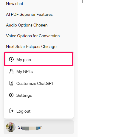 ChatGpt Plus 결제-구독 취소하기-1