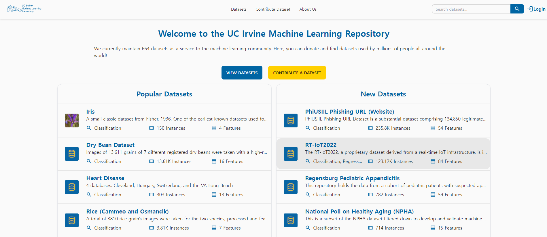UCI Machine Learning Repository